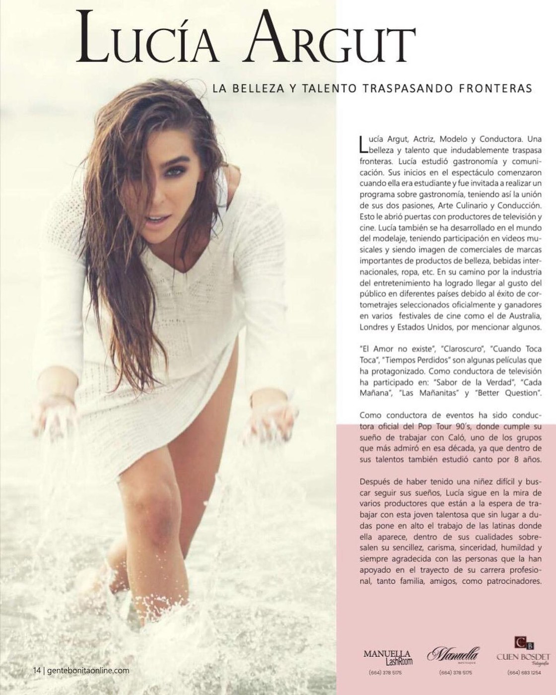 Lucia Argut magazine feature